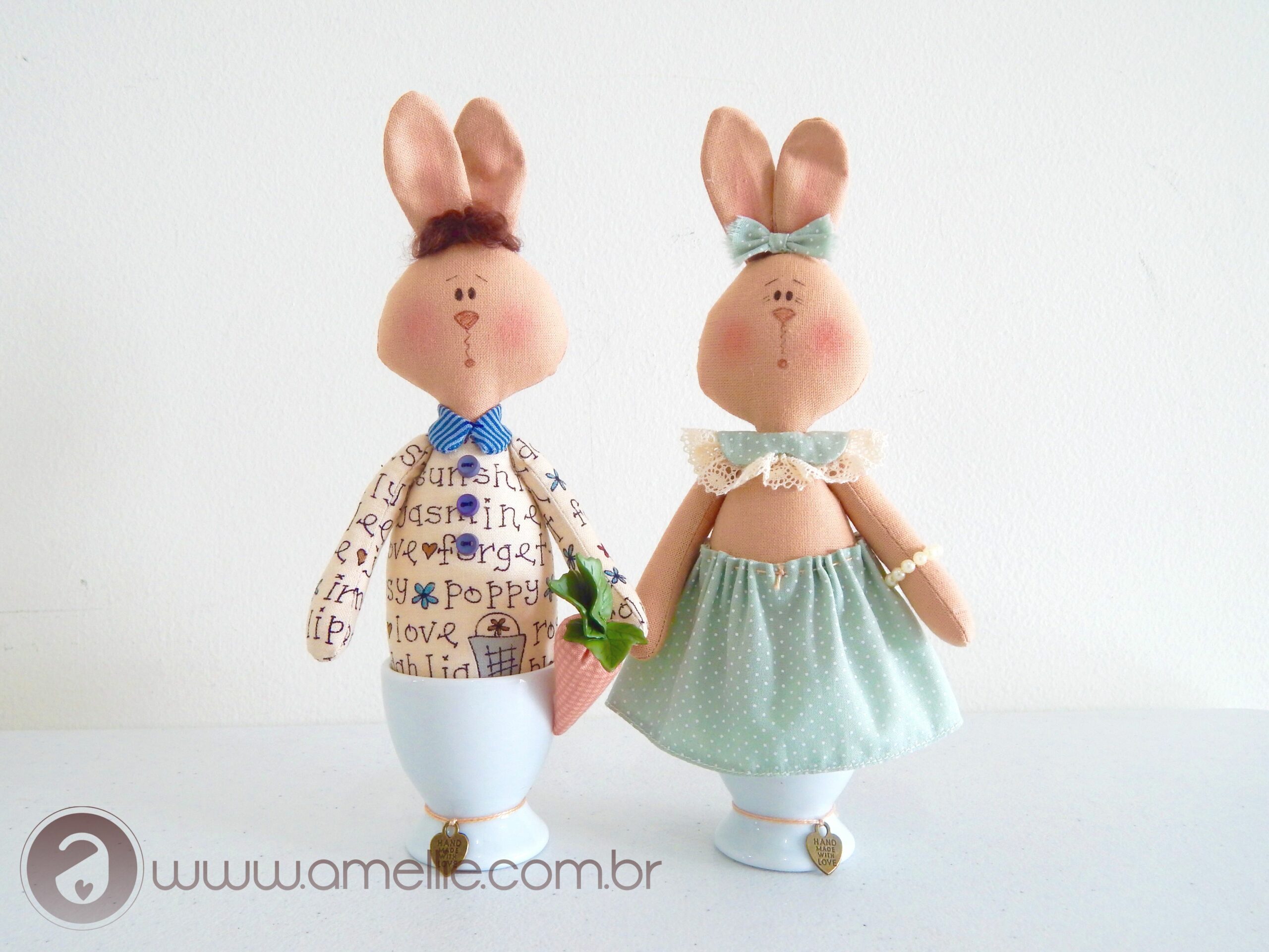 Casal de Coelhos EggCup (2)